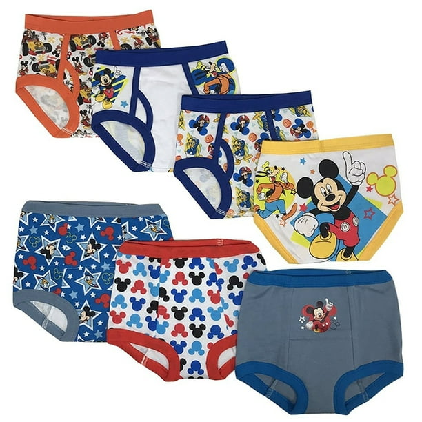 Disney Boys Toddler Mickey 3pk Training Pants /& 4pk Briefs